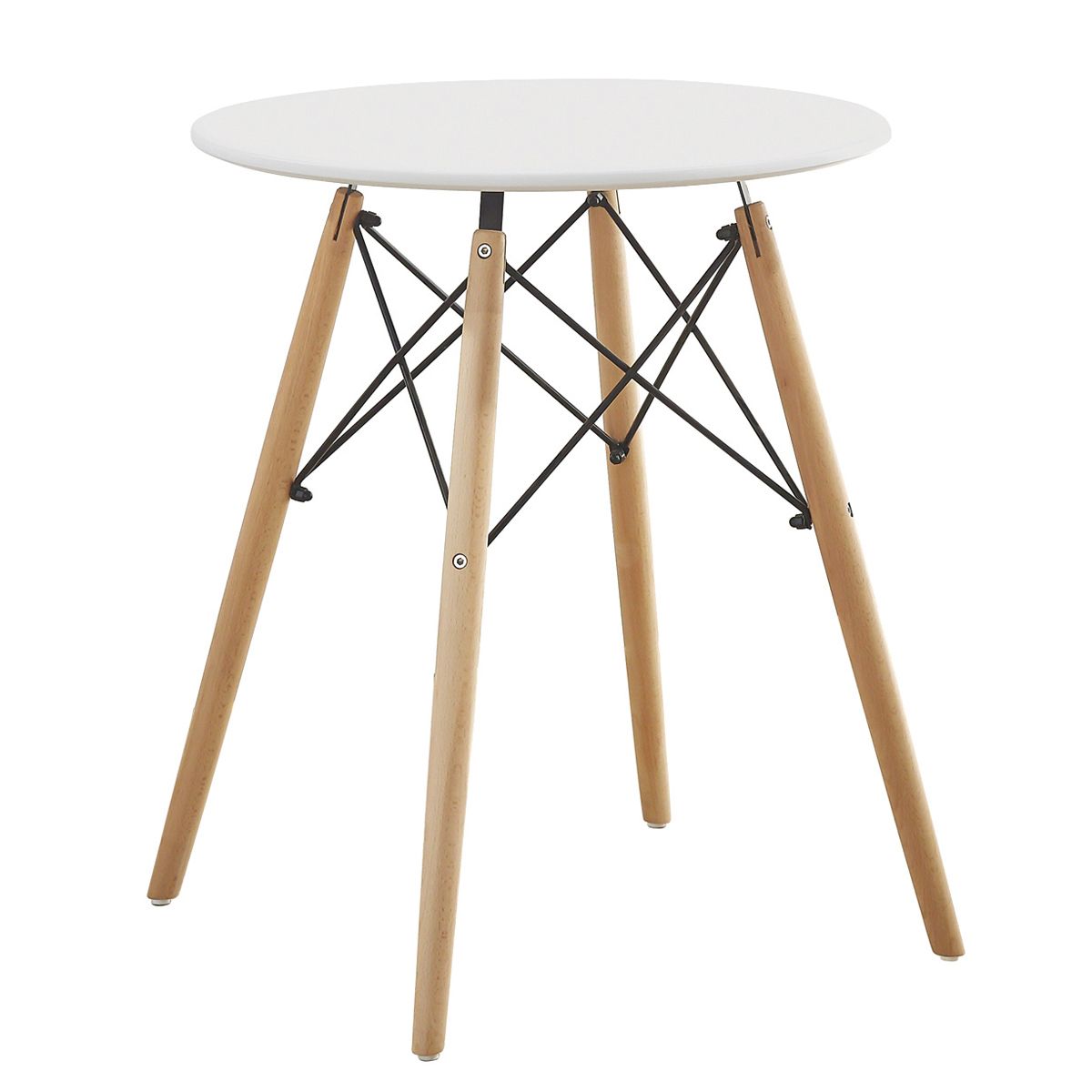 RAPTOR Table White MDF / Wood Φ60x70cm cyprus