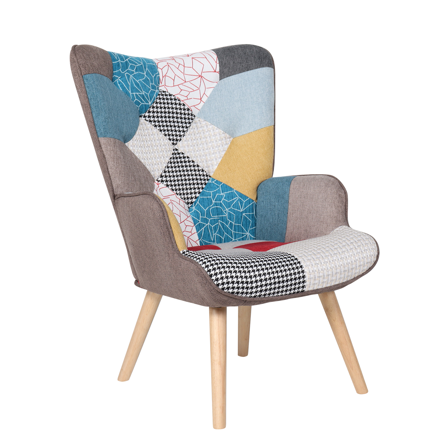 Triangle Patchwork Chair — Stitched in Color