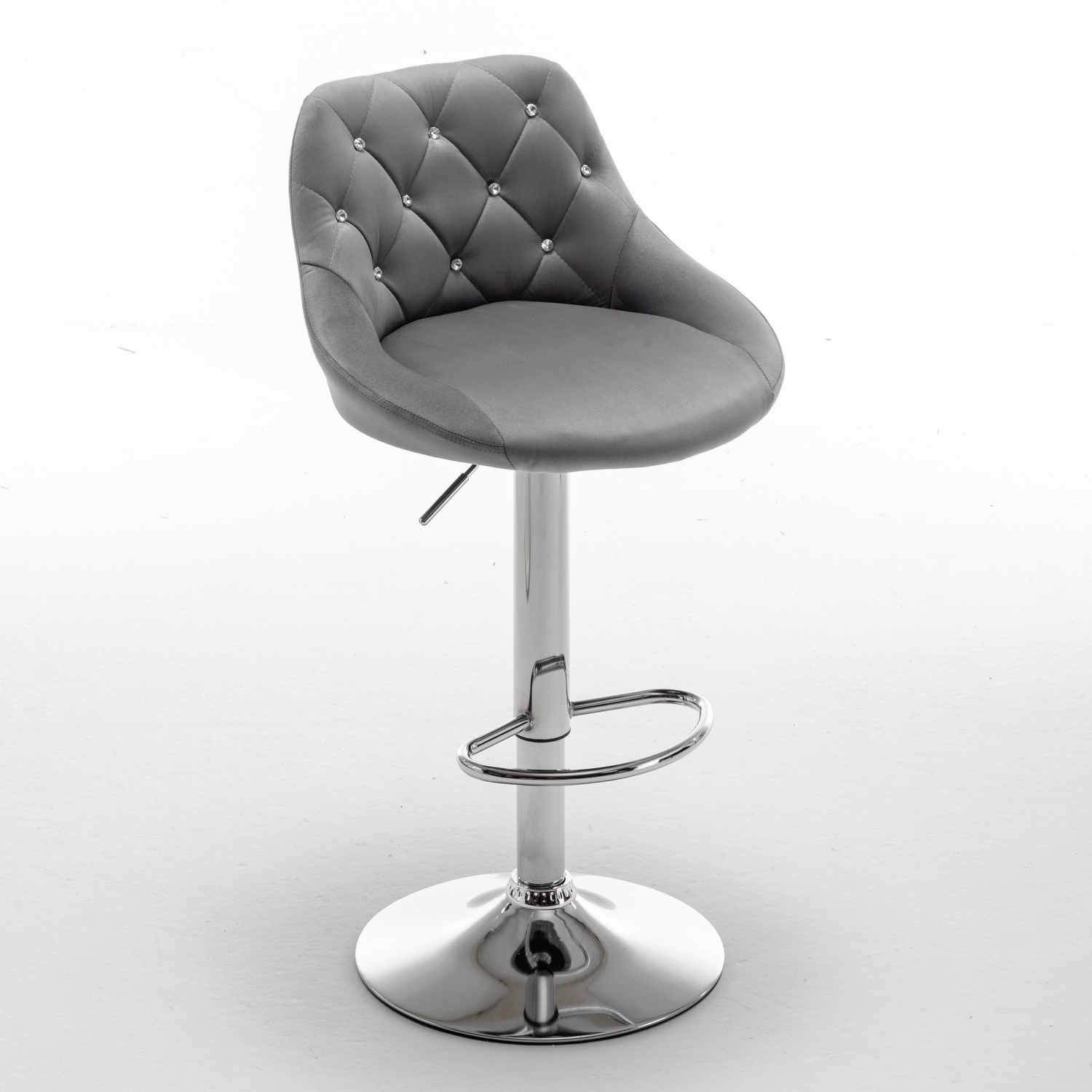 Stool Seat Grey Bar Stools JORDO Bar Stool With Back Adjustable