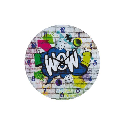 ΡΟΛΟΙ ΤΟΙΧΟΥ 'WOW' ΜΕ ΓΚΡΑΦΙΤΙ ΠΟΛΥΧΡΩΜΟ MDF Φ33.8X2CM