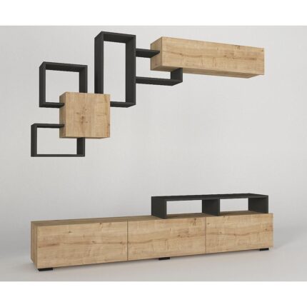 Composition MONTANA Sapphire / Carbon Particleboard 210x36.8x33.9cm