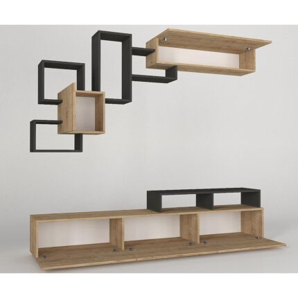 Composition MONTANA Sapphire / Carbon Particleboard 210x36.8x33.9cm
