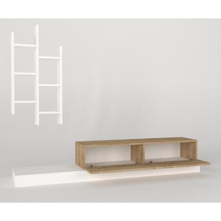 Composition ILLINOIS White / Sapphire Particleboard 180x29.5x30.8cm