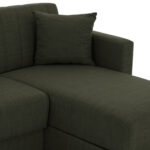HM3244.05, corner sofa-bed, dark olive, reversible, 200x133x77cm