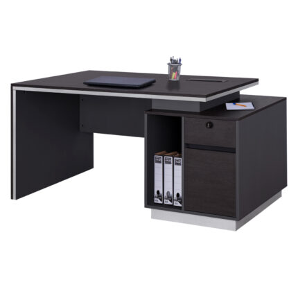 Professional Office with Right closet Rosewood HM2113R 180x80x76cm