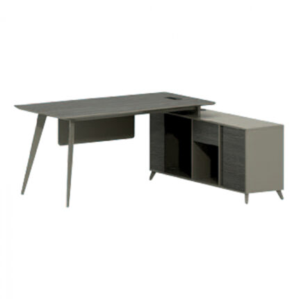 Professional Office Lux Series 180x140x75 Reversible corner mocha & ash HM2116