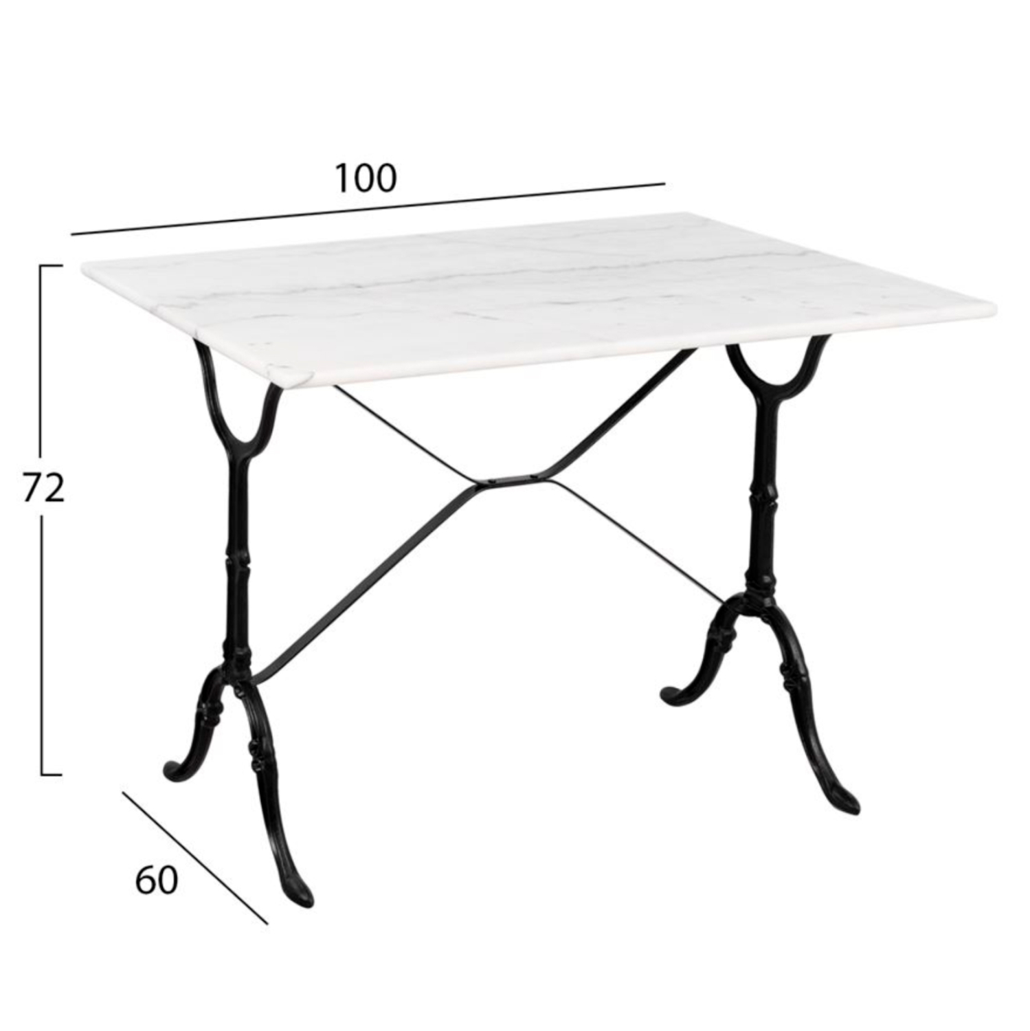 テーブル・机 Antique Cafe table 60 iron leg Antique Cafe table 60 iron leg