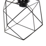 CEILING PENDANT LIGHT HM7643.01 BLACK METAL Φ24x56Hcm.
