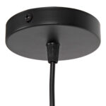 CEILING PENDANT LAMP HM4171 BLACK METAL MESH CAP Φ13x125Hcm.