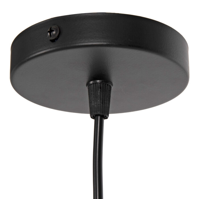 CEILING PENDANT LAMP HM4171 BLACK METAL MESH CAP Φ13x125Hcm.