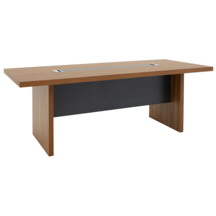 Professional conference table Oscar pakoworld 5cm walnut-anthracite 240x120x76cm