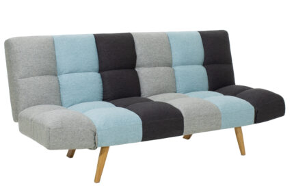Sofa-bed 3-seater Freddo pakoworld with colorful fabric 182x81x84cm