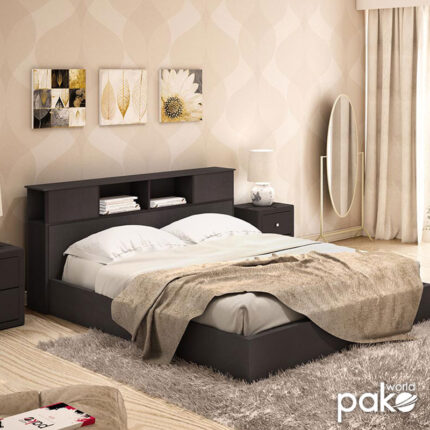 Double bed Olympus pakoworld in wenge colour 160x200