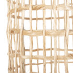 CEILING PENDANT OBLONG CYLINDRICAL CAP ABACA FIBERS IN NATURAL Φ21x43-120Hcm.HM7768