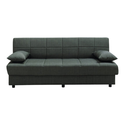 Romina pakoworld 3-seater sofa-bed with storage space fabric in cypress shade 180x83x79cm