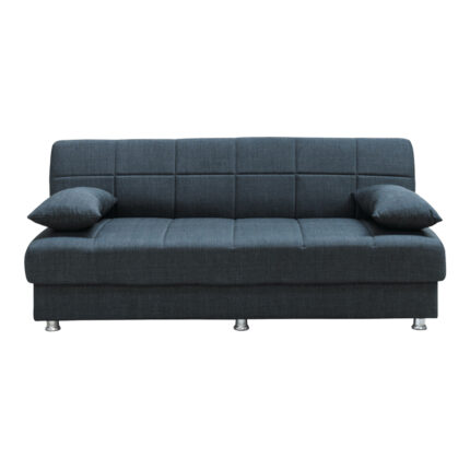 Romina pakoworld 3-seater sofa-bed with storage space anthracite fabric 180x83x79cm