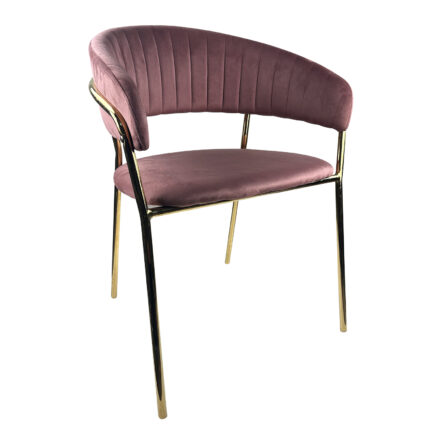 ΚΑΡΕΚΛΑ ΤΡΑΠΕΖΑΡΙΑΣ MINTHORNE 54x53x80cm ΣΑΠΙΟ ΜΗΛΟ/ΧΡΥΣΑ ΠΟΔΙΑ