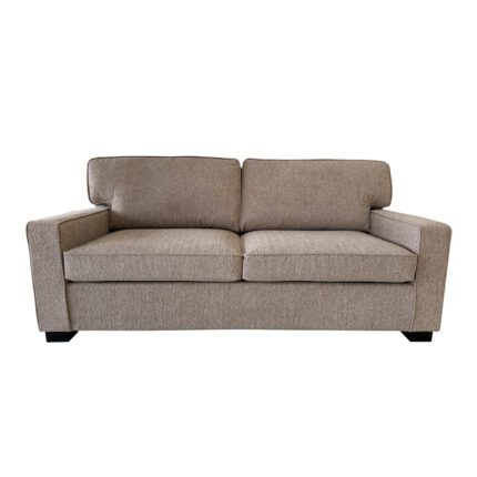 Sofa-bed two-seater Polaris pakoworld fabric in beige color 181x91x83cm