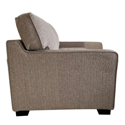 Sofa-bed two-seater Polaris pakoworld fabric in beige color 181x91x83cm