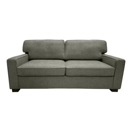 Sofa-bed two-seater Polaris pakoworld fabric in khaki color 181x91x83cm