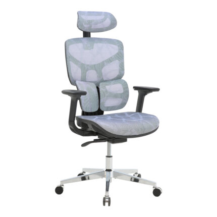 Director's office chair Karlo pakoworld blue mesh fabric 72x70x112cm