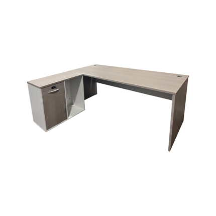 Professional work reversible corner desk Armadi pakoworld sonoma-white 140x70x75cm