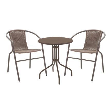 Vergo-Obbi pakoworld dining table brown metal Φ60x70cm