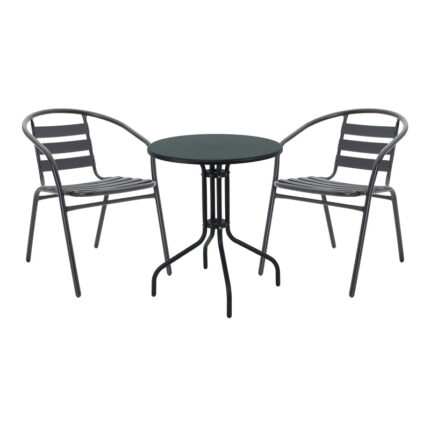 Vergo-Tade pakoworld dining table black metal Φ60x70cm