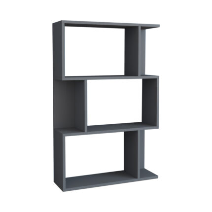 Kadu pakoworld bookcase in anthracite  shade 72x22x108cm