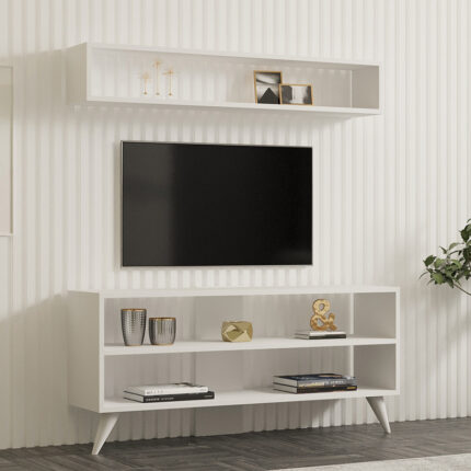 Prestige pakoworld living room set in white 120x29.6x50cm