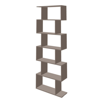 Bookcase Sezen pakoworld  in mocha color 70x24x191.5cm