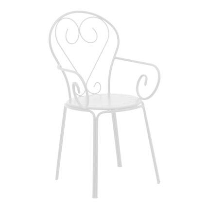 Monasty-Vergo pakoworld dining set 3pcs metal in white shade