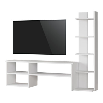 Perla pakoworld living room set in white 120x29.5x41.8cm