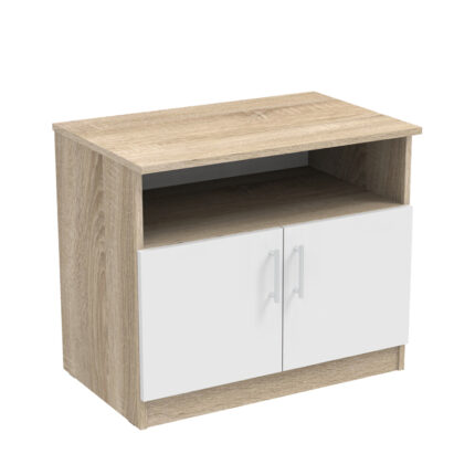 Galdow pakoworld low cabinet in sonoma-white color 80x45x60cm