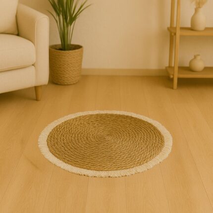 Carpet Derzie Inart natural rope D100x2cm