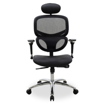 Manager office chair Freedom pakoworld SUPREME QUALITY mesh-pu in black colour