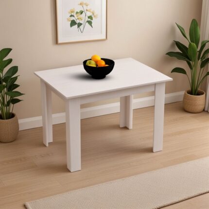 Table Manka pakoworld in white color 110x80x77cm