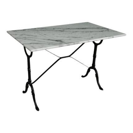 Weiber marble table pakoworld cast iron in white-black shade 100x60x70.8cm