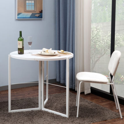 Foldable able Talen pakoworld in white color D80x74cm