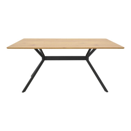 Nerelis pakoworld natural mdf table and black metal leg 160x90x75cm