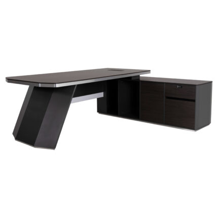 Professional office  right corner Rosewood HM2084R 220x180x76cm