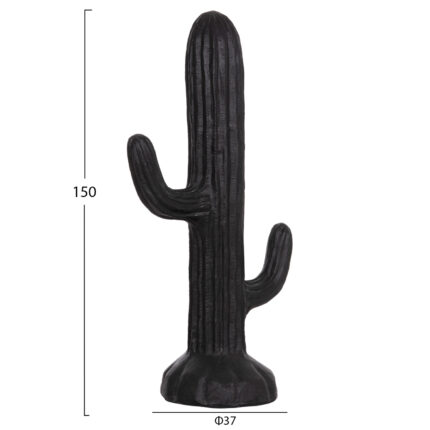 ΔΙΑΚΟΣΜΗΤΙΚΟΣ ΚΑΚΤΟΣ ΔΑΠΕΔΟΥ CACTUS HM4386.01L ΓΥΨΟΣ ΣΕ ΜΑΥΡΟ 63x37x150Υεκ.